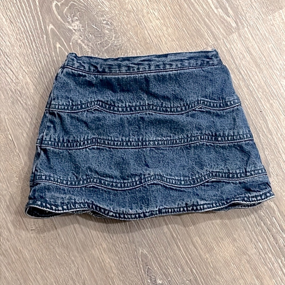 Vintage The Children’s Place Denim Skirt Scalloped Hem